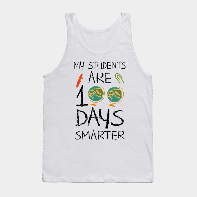 100 Days Of School Teacher's T-shirt Tank Top by KsuAnn